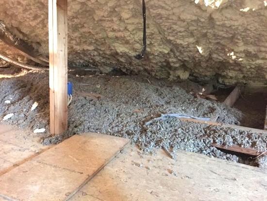 Attic Floor Insulation in a Spray Foam Attic Attic Floor Insulation in a Spray Foam Attic